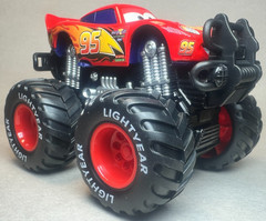 Disney Pixar Cars Deluxe Monster Truck Lightning McQueen Offroad Diecast 1:55 FC