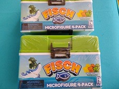 Microfigure 4-pack Micro Tackle boxes Lot Of 2 Approx 6″Each New Sealed Fisch