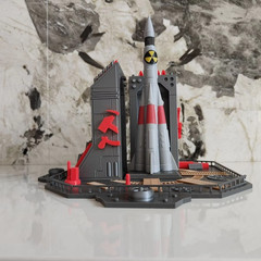 Soviet Nuclear Missile Model 18cm 3D Printed Command Conquer Red Alert Toy Figur
