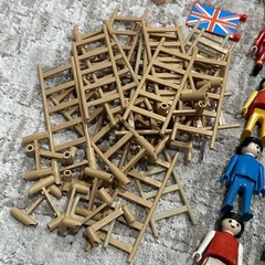 Unsearched Vintage Playmobil Figures And Accessories Lot Geobra 1974-1992 Parts