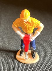 12 Mini Plastic Working Men Figure 1.5 in
