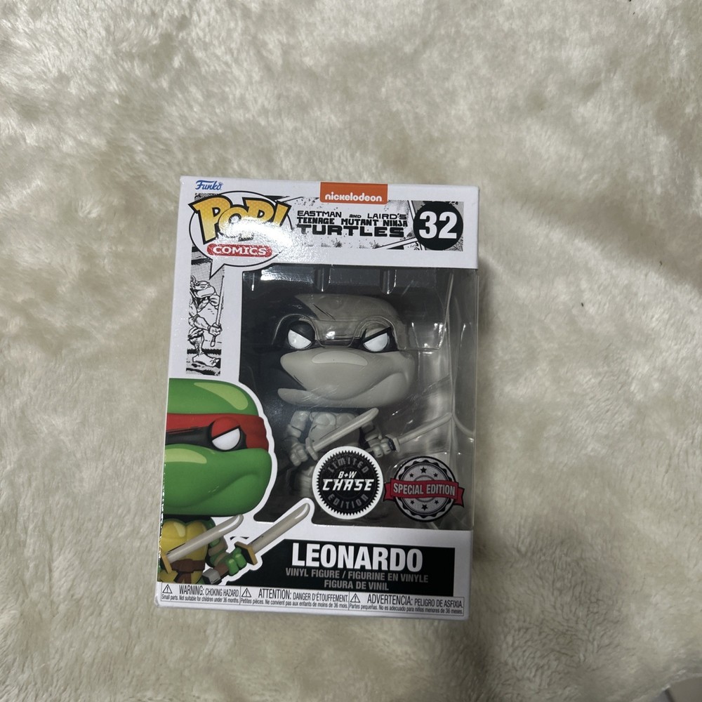 FUNKO POP NINJA TURTLES LEONARDO 32 CHASE Limited Special Edition New