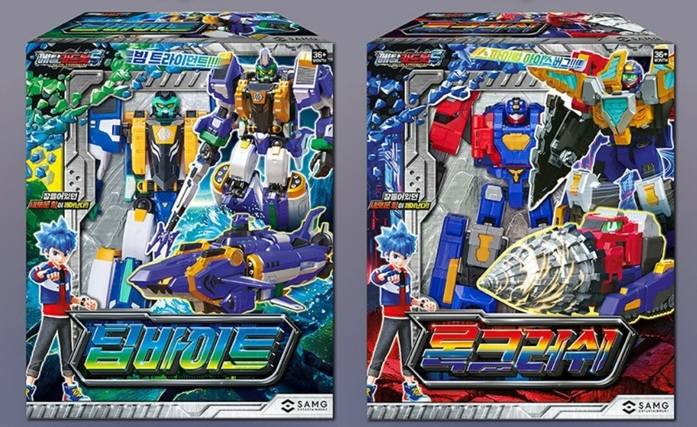 Express] Metal Cardbot S Season 2 Rock Crush Deep Bite Set Transformer Robot Toy