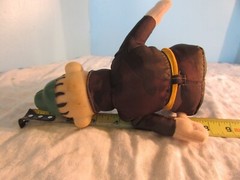 Beetle Bailey 6″ Sitting Brown Camo Soldier Plush plastic head