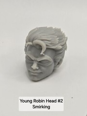 3d Printed YOUNG DICK GRAYSON ROBIN Head #2 1:10 7″ LEGENDS COMIC MULTIVERSE