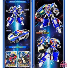 Metal Cardbot S BLUECOP S Transformation Police Car Action Figure Toy 2024