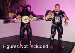 IWGP Japan Lot Of 5 MATTEL ELITE Scale Wrestling Figure Belts 5.5 INCHES LONG b