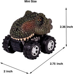 Dinosaur Toy Pull Back Cars 6 Pack Dinosaur Boy Toys Age 3,4,5,6,7 Dino T-Rex Ga