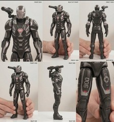 War Machine Action Figure 6 Inch Black Armor PVC Collectible Toy With Box