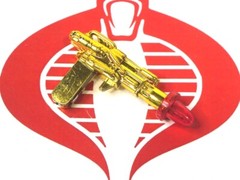 Super Mega Heavy Metal Fighter Weapon GOLD GUN 99001 Original Figure Accessory