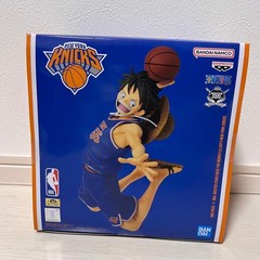 ONE PIECE × NBA MASTER STARS Monkey D. Luffy Knicks Official Figure Limited Blue