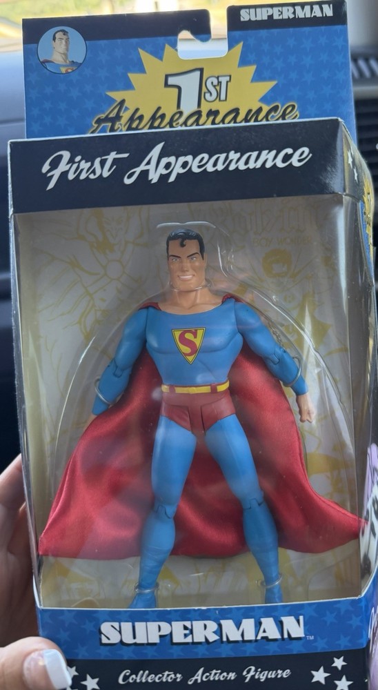 DC Direct Superman First Appearance Action Figure w/ Clothes, Comics Theme