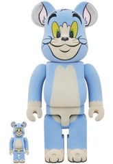 BE@RBRICK TOM Classic Color FLOCKY Ver. 100% 400% TOM AND JERRY Figure Bearbrick