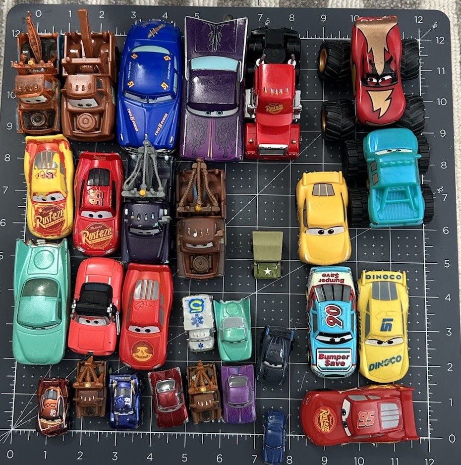 Lot Of 29 Disney Pixar Cars Die-Cast/ Plastic