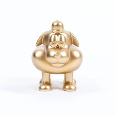 Sheefy McFly Coney Dog Sculpture 3.5″ Gold Edition 2022 Vinyl Figure 38/40 RARE