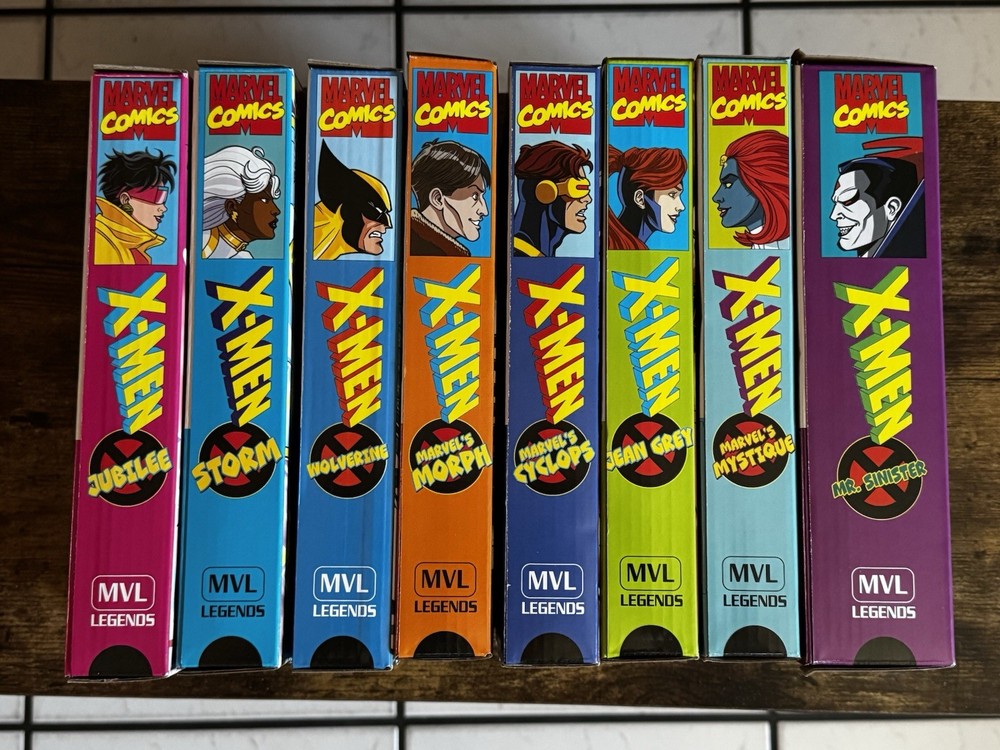 Hasbro Marvel Legends VHS X-Men Complete Set 3 Sealed 5 Unsealed