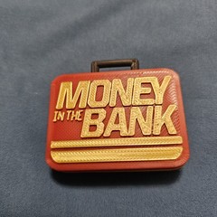 WWE Mattel 3D Printed Red/Gold Money In The Bank Briefcase Accessory