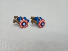 2 Marvel Captian America 3 cm mini figurine