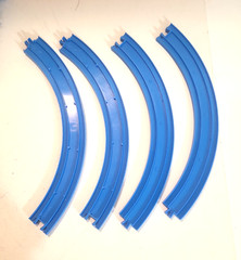 Vtg TOMY Plarail Blue Train Track Bridge Lot 145 pc Thomas & Friends TrackMaster