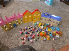 Peppa Pig Toy Lot 3 Houses 30 Figures 40 Accessories