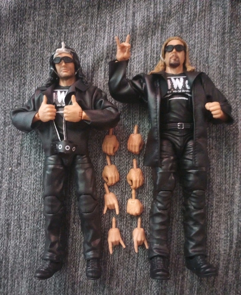 WWE Elite Outsiders Scott Hall Kevin Nash Figure Lot Wrestling nWo Walmart Excl.