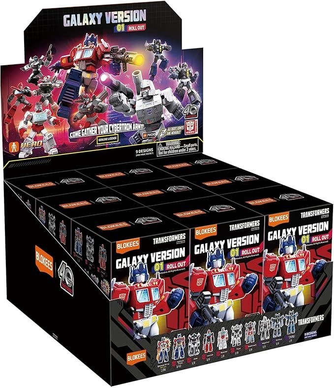Blokees Transformers Galaxy Version 01 Roll Out Sealed Case of 9 Boxes