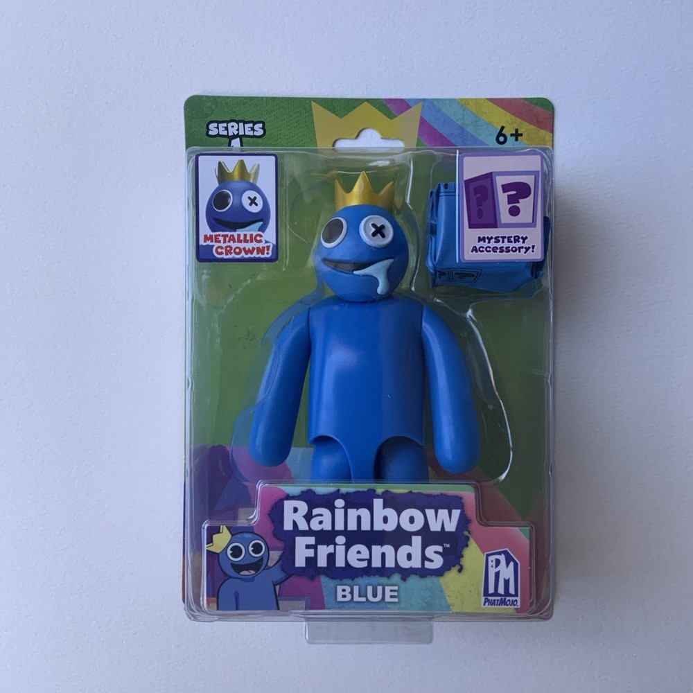 Rainbow Friends BLUE 5″ Action Figure Roblox Posable Series 1 PhatMojo Sealed