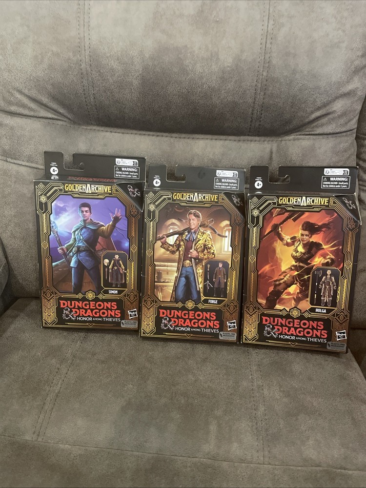 Lot of 3 Dungeons & Dragons Honor Among Thieves Figures Forge, Holga, Simon