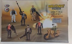 Military Force Task Force Playset 4″ Action Figures 18 Pieces Motorcycle Ages 3+