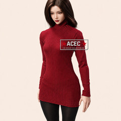 1/6 Ribbed Sweater Dress Tights Set For 12″ PHICEN WORLDBOX Curvy Female Figure