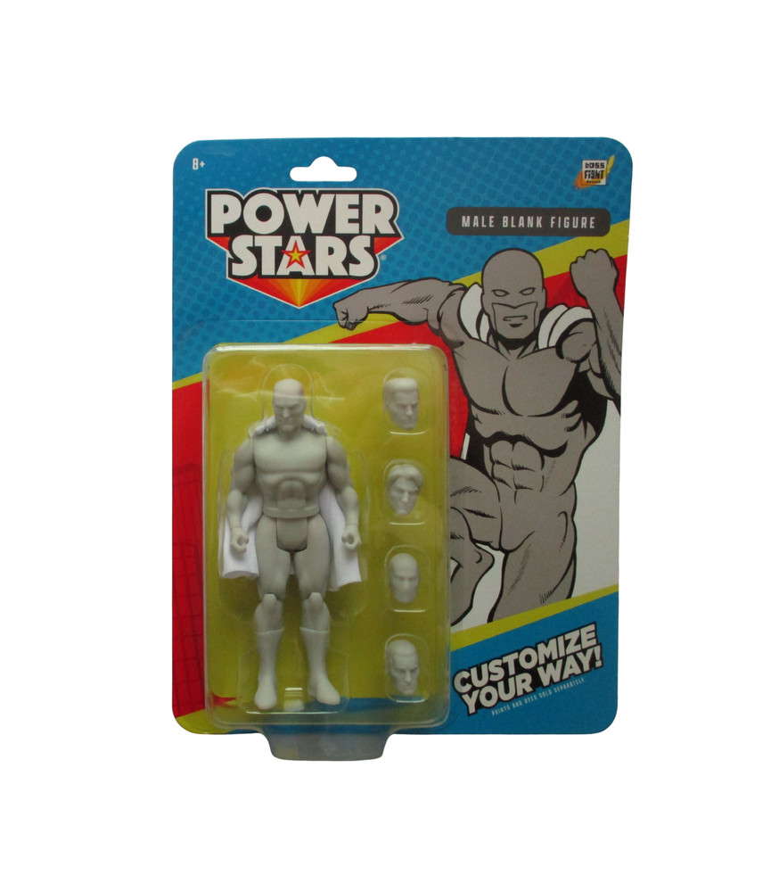 5″ Power Stars Action Figure: Male Blank Boss Fight Studio