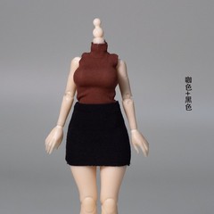 1/12 Sleeveless Top & Short Skirt Model Fit 6” Female Girl Figure Body