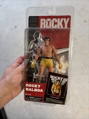 Rocky III ROCKY BALBOA (Gold Trunks) Figure NEW SEALED NECA