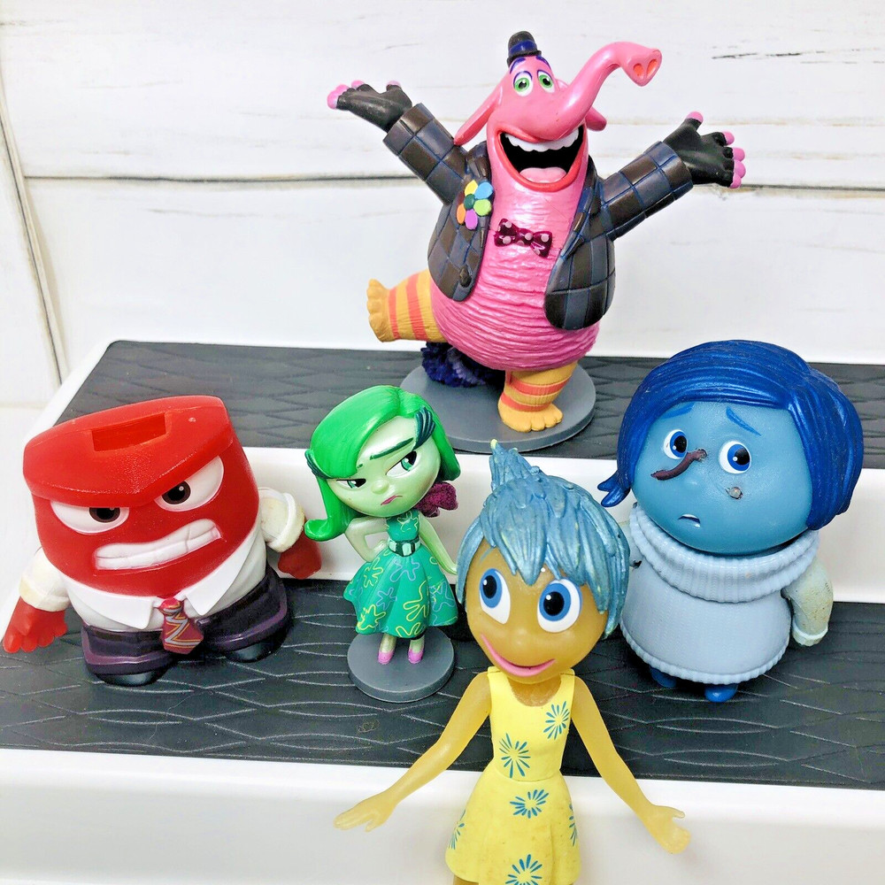 Disney Pixar Inside Out Toy Figures Lot Cake topper Bing Bong Anger Disgust Joy
