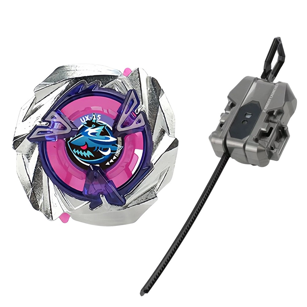 Beyblade X Starter UX-15 Shark Scale Metal Fusion Toy W/Launcher Kids Boys Gifts