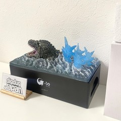 Godzilla -1.0 Box Tissue Case Figure Minus One Sea Ver. Japan 200x130x200mm NEW