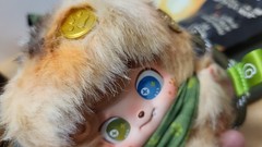 FREE SHIP! Jotoys Q Kid Good Fortune Plush Figure Opened Blind Box FORTUNE CAT
