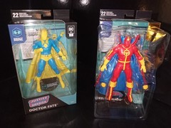 DC MULTIVERSE MCFARLANE SILVER AGE DOCTOR FATE BRONZE AGE RED TORNADO SET LOT
