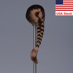 1/6 Female Suntan Head Sculpt Brown Braid Girl Carved For 12″TBL Action Figure