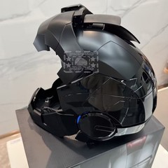 Autoking Iron Man Matte Black MK5 Helmet 1:1 Wearable Voice-control Mask Props