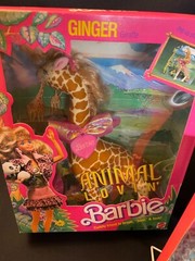 Animal Lovin’ Ken NIB, Safari Barbie Zizi Zebra & Ginger Giraffe NIB