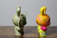 Kid Robot Ye Olde English Dunny Series 3″ Collectible Vinyl Figures (2), Used