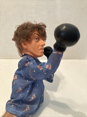 Vintage 1980s Rocky Balboa Hand Puppet Boxing Figure Sylvester Stallone Works