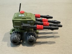 GI JOE 1983 PAC/RAT Machine Gun with Blueprint Instructions Working Original