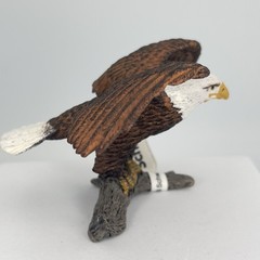 Schleich Bald Eagle Wings Spread On Branch 14780 Wildlife Realistic Bird Animal