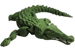 New Guinea 11″ Crocodile 3d Printed Alligator Open Mouth Flexible Fidget Toy