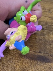 1980s-90s Applause Muppets Miss Piggy & Kermit Figure Cake Topper Birthday Theme