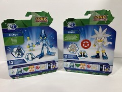 Jakks Pacific Sonic the Hedgehog 35th CHAOS w/CHAO & SILVER 4″ Action Figure