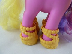 My Little Pony Princess Cadance in pretty yellow shoes. 6″ Tall Hot pink
