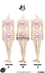 POPTOYS 1/6 92004C Pale Skin Mid Bust 12″ Female Action Figure Body Hands Toys